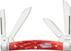 Case XX 10747 Small Congress Jig Dark Red Bone Stainless Steel Pocket Knife