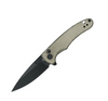 Olight Oknife Mettle 2 Flipper Knife - 3.24" 154CM Black Drop Point Blade, Green Micarta Handles, Button Lock - METTLE2ODG