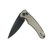 Olight Oknife Mettle 2 Flipper Knife - 3.24" 154CM Black Drop Point Blade, Green Micarta Handles, Button Lock - METTLE2ODG