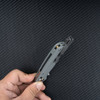 SRM Knives 255L-GK Ambi Lock Folding Knife - 3.2" 10Cr15CoMoV Steel Satin Blade, Gray G10 Handle - 255L-GK