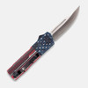 CobraTec Lightweight American Flag OTF Knife - 3.25 inch D2 Steel Blade