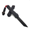 Heretic Knives Special Edition Manticore-X Predator AUTO OTF - 3.75" Black DLC Magnacut Steel Tanto Blade, Black Aluminum Handles
