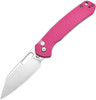 CJRB Cutlery Pyrite Folding Knife - 3.11" AR-RPM9 Satin Wharncliffe Blade, Pink G10 Handles, Button Lock - J1925-APNK