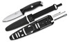 Victorinox Swiss Army Venture Collection Pro Fixed Blade Knife - 4.13" 14C28N Satin Drop Point Blade, Black Polymer Handles, Plastic Sheath - 3.0903.3F