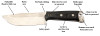 WildSteer Kodiak Survival Bushcraft Fixed Blade - 5.12" 14C28N Sandvik Drop Point Black Blade, Black Micarta Handles, Black Nylon Sheath