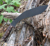 ESEE Knives Expat Jaraca Kukri Fixed Blade Knife - 11.5" Black Powder Coated Blade, Walnut Wood Handles, Khaki Cordura Sheath