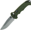 Gerber 06 AUTO 10th Anniversary Folding Knife - 3.8" S30V Stonewash Plain Blade, OD Green Aluminum Handles - 30-001263