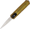 D Rocket Designs Mid-Tech Zulu Spear OTF AUTO Knife - 2.875" M390 Satin Double Edge Dagger Blade, Ultem Handles