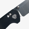 Tactile Knife Co. Maverick Folding Knife - 3.5" MagnaCut Drop Point Blade, Machined Black Richlite Micarta Handles, AXIS/Crossbar Lock