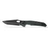 Vosteed Knives Thunderbird Trek Lock Flipper Knife - 3.48" S35VN Compound Drop Point Black Stonewash Blade, Green GT-Mascus Handles, Button Lock - TB3SG2