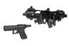 Recover Tactical PIXPB02 P-IX AR Platform Conversion Kit (Without Brace) Taan Polymer with Picatinny Mounts for Glock