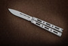 Benchmade 85 Billet Ti Balisong Butterfly Knife - 4.4" CPM-S30V Drop Point Blade, Billet Titanium Handles, Magnetic Latch, Nylon Pouch