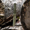 Cold Steel 17TAA Lynn Thompson Signature Kobun Light Weight Fixed Blade Boot Knife - 5.5" S35VN Straight Back Plain Blade, OD Green Kray-Ex Handle, Secure-Ex Sheath - CS-17TAA