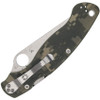 Spyderco Military 2 Compression Lock Folding Knife - 4" S30V Satin Plain Blade, Camo G10 Handles - C36GPCMO2