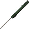 D Rocket Designs Mid-Tech Zulu Spear OTF AUTO Knife - 2.75" M390 Satin Tactical Wharncliffe Blade, Green Aluminum Handles
