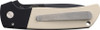 ProTech Bob Terzuola ATCF Tuxedo AUTO Folding Knife - 3.5" MagnaCut Black DLC Drop Point Blade, Black Aluminum Handles with Ivory Micarta Inlays - BT2752