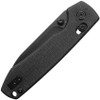 Vosteed Cutlery Raccoon Folding Knife - 3.25" 14C28N Black Drop Point Blade, Black Canvas Micarta Handles