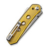 Civivi Snecx Vision FG Superlock Folding Knife - 3.54" Nitro-V Satin Reverse Tanto Blade, Polished Ultem Handles - C22036-5