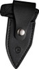 CIVIVI Knives Typhoeus Folding Push Dagger Fixed Blade Knife - 2.27" 14C28N Black Stonewashed Clip Point Blade, Black G10 Handles, Leather Sheath - C21036-1