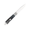 Cobratec Knives Trapper Hidden Release AUTO Folding Knife - 3.125" D2 Blade, Black Bone Scales, Pocket Clip