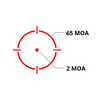 Holosun Micro Red Dot, 2MOA Dot with 65MOA Circle or 2 MOA Dot - HS515GM