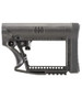 Luth-AR MBA-4 Carbine Stock with Cheek Riser - Fits AR-15 & AR-10 Commercial and Mil-Spec Dia Buffer Tubes, Black