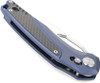 DEFCON Knives Recon Folding Knife - 3.75" Bohler M390 Wharncliffe Blade, Blue Titanium Handles with Carbon Fiber Inlay, Axis Lock - TF9132