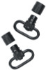 Uncle Mikes QD Push Button 1" Quick Detach Sling Swivel Set - Steel, Black