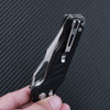 SRM Knives 238X Folding Knife - 3.62" D2 Satin Blade, Black G10 handle, Mono Chasis, Axis Lock