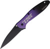Kershaw 1660EDGE Ken Onion Leek Assisted Flipper Knife - 3" CPM-MagnaCut BlackCerakote Blade, Gradient Cerakote Aluminum Handles