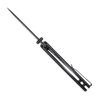 CobraTec Knives Samson Folding Knife - 3.25" D2 Steel Black Blade, Black G10 Handles, Red Pivot Accent