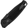 Kershaw 7105 Launch 16 AUTO Folding Knife - 3.45" CPM-M4 Black Cerakote Tanto Combo Blade, Black Aluminum Handles with Trac-Tec Inlays, Reversible Clip