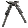 MDT GRND-POD Bipod - Height Adjustable, Four Locking Positions (0, 50, 80, and 180 Degrees), RRS Dovetail/ARCA Attachment Interface, Aluminum Core, Carbon Fiber Legs, Matte Black