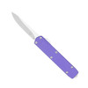 CobraTec Knives Mini Mamba Gen 2 OTF Knife - 2.25" D2 Drop Point Blade, Purple Aluminum Handle