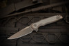 Spartan Blades Field Grade POROS Folding Knife - 3.875" 154CM Black TiNi Drop Point Blade, Textured Carbon Fiber/Black G10 Handles, Liner Lock - SFBL11CF
