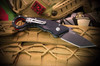 Spartan Blades Tu Lam Ronin Shoto Folding Karambit Knife - 3.25" CTS-XHP Black TiNi Tanto Blade, Textured Black G10 Handles with Pinky Ring, Liner Lock - SFBL9BK