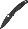 Spyderco Resilience Lightweight Folding Knife - 4.2" Black Oxide Plain Blade, Black FRN Handles, Liner Lock - C142PBBK