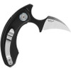 Bestech Knives Ostap Hel Strelit Push Dagger Flipper Knife - 2.19" CPM-Magnacut Two-Tone Hawkbill Blade, Black G10 Handles, Liner Lock - BG52F-2