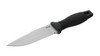 Walther SKT Fixed Blade - 4.30" 440C Satin Spear Point Blade, Black Textured ABSHandle, Black Leather Sheath