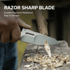 CIVIVI Knives PG Knives Propugnator Fixed Blade Knife - 4.15" D2 Stonewashed Reverse Tanto Blade, Milled Black G10 Handles, Kydex Sheath - C23002-1