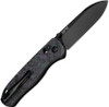 Kizer Cutlery Azo Drop Bear Clutch Lock Folding Knife - 2.99" CPM-S35VN Black Stonewashed Drop Point Blade, Dark Matter Blue FatCarbon Handles, AXIS/Crossbar Lock - Ki3619A4