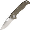 Demko AD20.5 Shark Lock Folding Knife - 3" CPM-S35VN Clip Point Blade, Textured Coyote Tan G10 Handles - 20.5 S35VN CLIP TAN