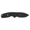 SOG Stout SJ Folding Knife - 2.6" Clip Point Black Cryo D2 Steel Blade, Black G10 Handle