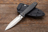 Spyderco Gayle Bradley Nightstick Boot Knife - 4.14" CPM-S30V Satin Single Edge Blade, Black G10 Handles, Boltaron Sheath with G-Clip - FB47GP