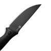 CIVIVI Knives Stormridge Fixed Blade Knife - 3.92" Nitro-V Black Stonewashed Straight Back Blade, Contoured Black G10 Handles, Kydex Sheath - C23041-1