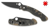 Spyderco Military Folding Knife - 4" S30V Black Plain Blade, Digital Camo G10 Handles, Liner Lock - C36GPCMOBK