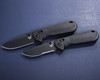 Benchmade Redoubt AXIS Folding Knife - 3.55" CPM-D2 Graphite Black Plain Blade, Black Grivory Handles - 430BK-02