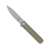 CobraTec Knives Medium Cayden Folding Knife - 3.25" D2 Drop Point Blade, Tan Textured G10 Handles