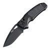 SIG Sauer by Hogue K320 AXG Pro ABLE Lock Folding Knife 3.5" S30V Black Cerakote Drop Point Blade, Black Aluminum Handles with Black G10 Inserts, AXIS/Crossbar Lock - 36374