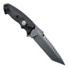 SIG Sauer by Hogue Elishewitz EX-F01 SIG Fixed Blade - A2 Black Tanto Sawback Blade, Black G10 Handles, Auto Retention Sheath - 37122